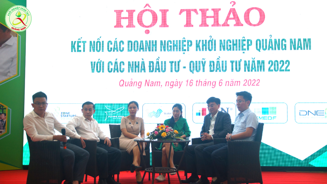 Tọa đàm chia sẻ và hỏi đáp giữa đại diện các quỹ đầu tư và các doanh nghiệp khởi nghiệp tỉnh Quảng Nam.