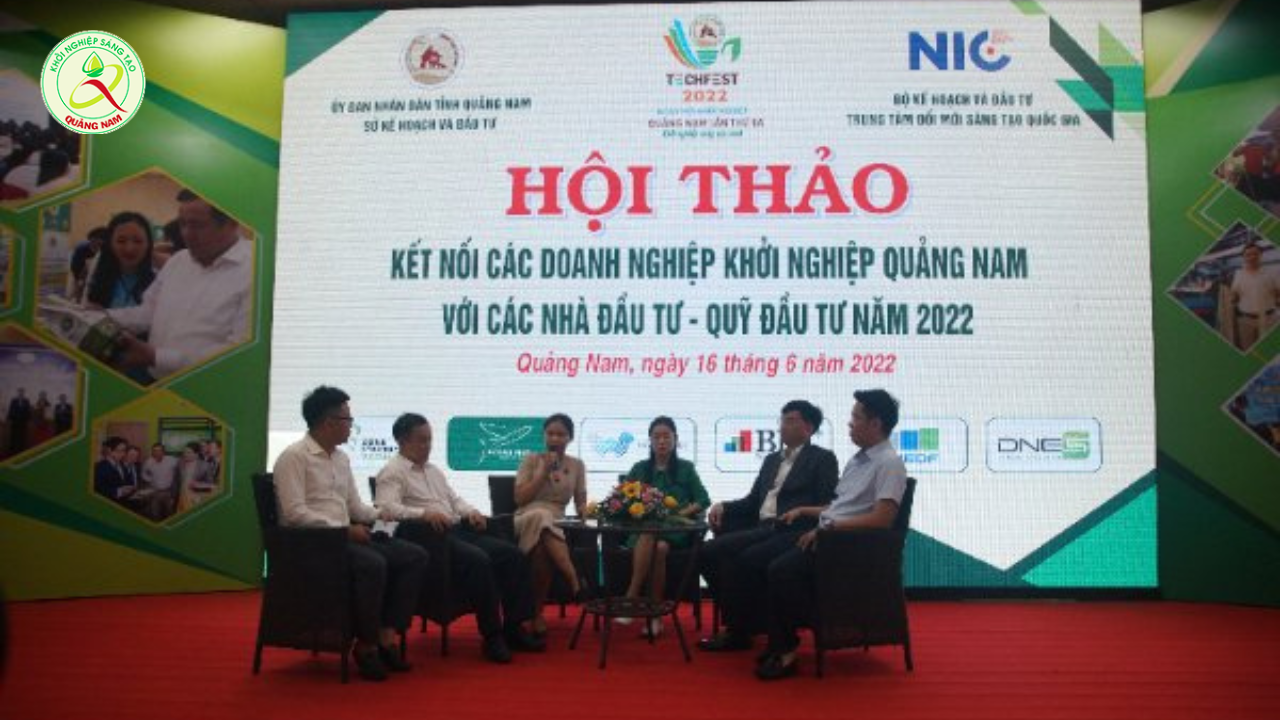 Hội thảo chia sẻ và hỏi đáp giữa đại diện các quỹ đầu tư và các doanh nghiệp khởi nghiệp tỉnh Quảng Nam.