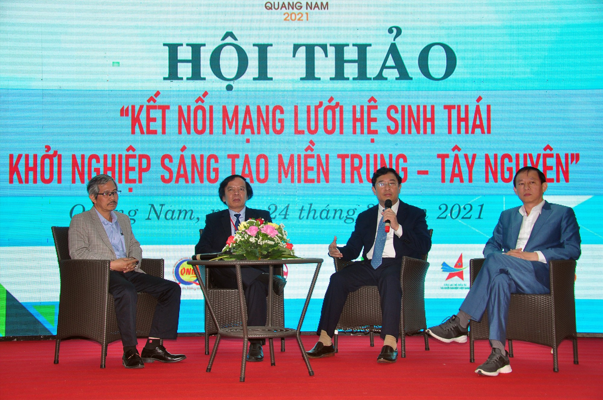 Các hội thảo, diễn đàn về khởi nghiệp sẽ được tổ chức trong suốt những ngày diễn ra TechFest Quảng Nam 2022. Trong ảnh: Hội thảo kết nối mạng lưới hệ sinh thái khởi nghiệp sáng tạo miền Trung - Tây Nguyên.