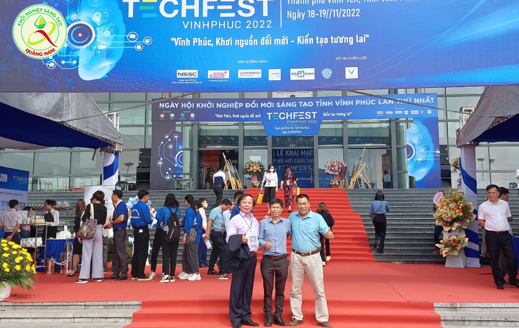 Ban điều hành Hỗ trợ khởi nghiệp sáng tạo Quảng Nam tham dự Techfest Vĩnh Phúc 2022