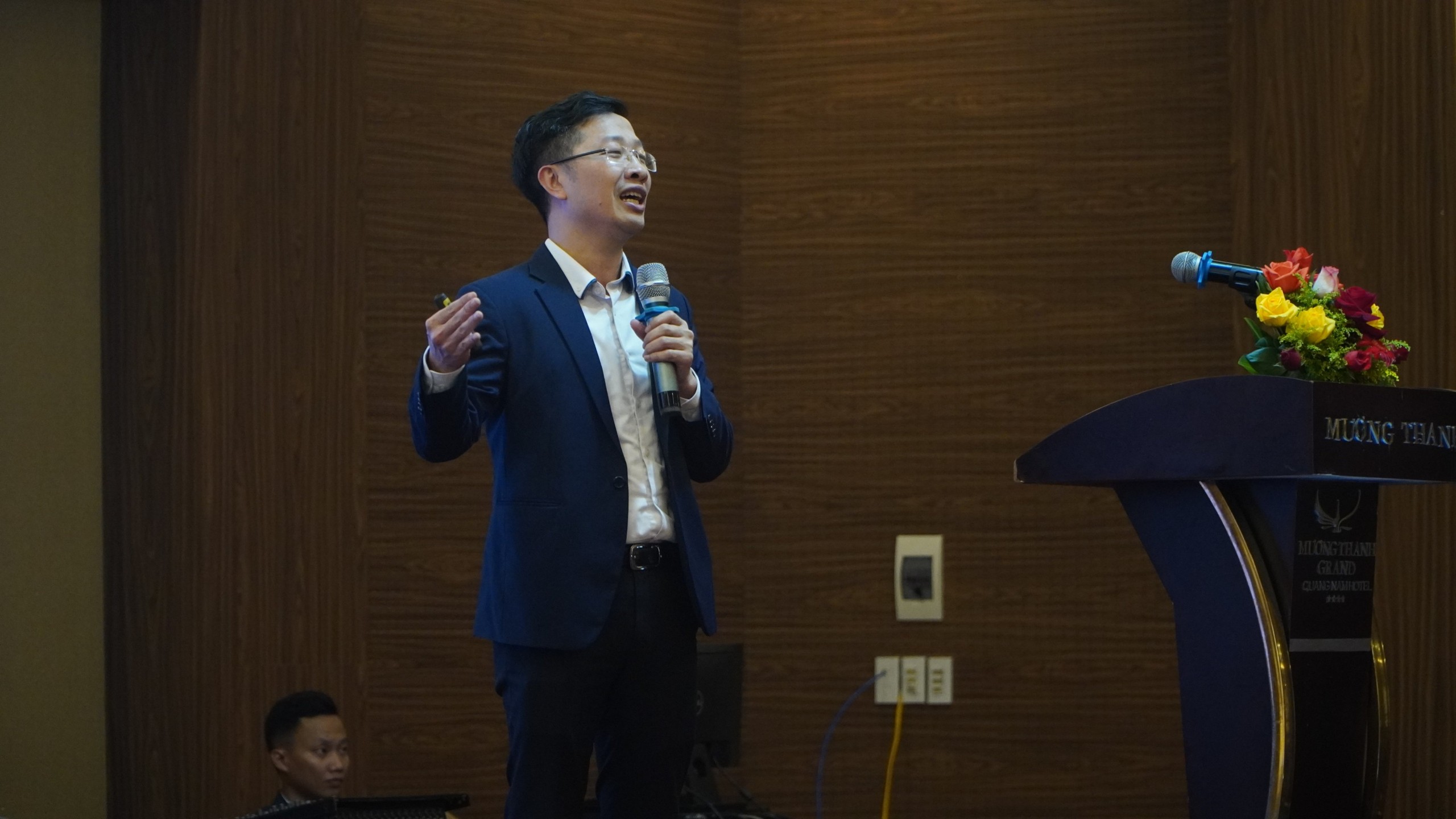 Ông Đỗ Hoàng Hải – Giám đốc Công ty Cổ phần Công nghệ Wicom, Chuyên gia chuyển đổi số chia sẻ tại diễn đàn